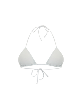 Woman silver sequins triangle top Leah - MC2 Saint Barth