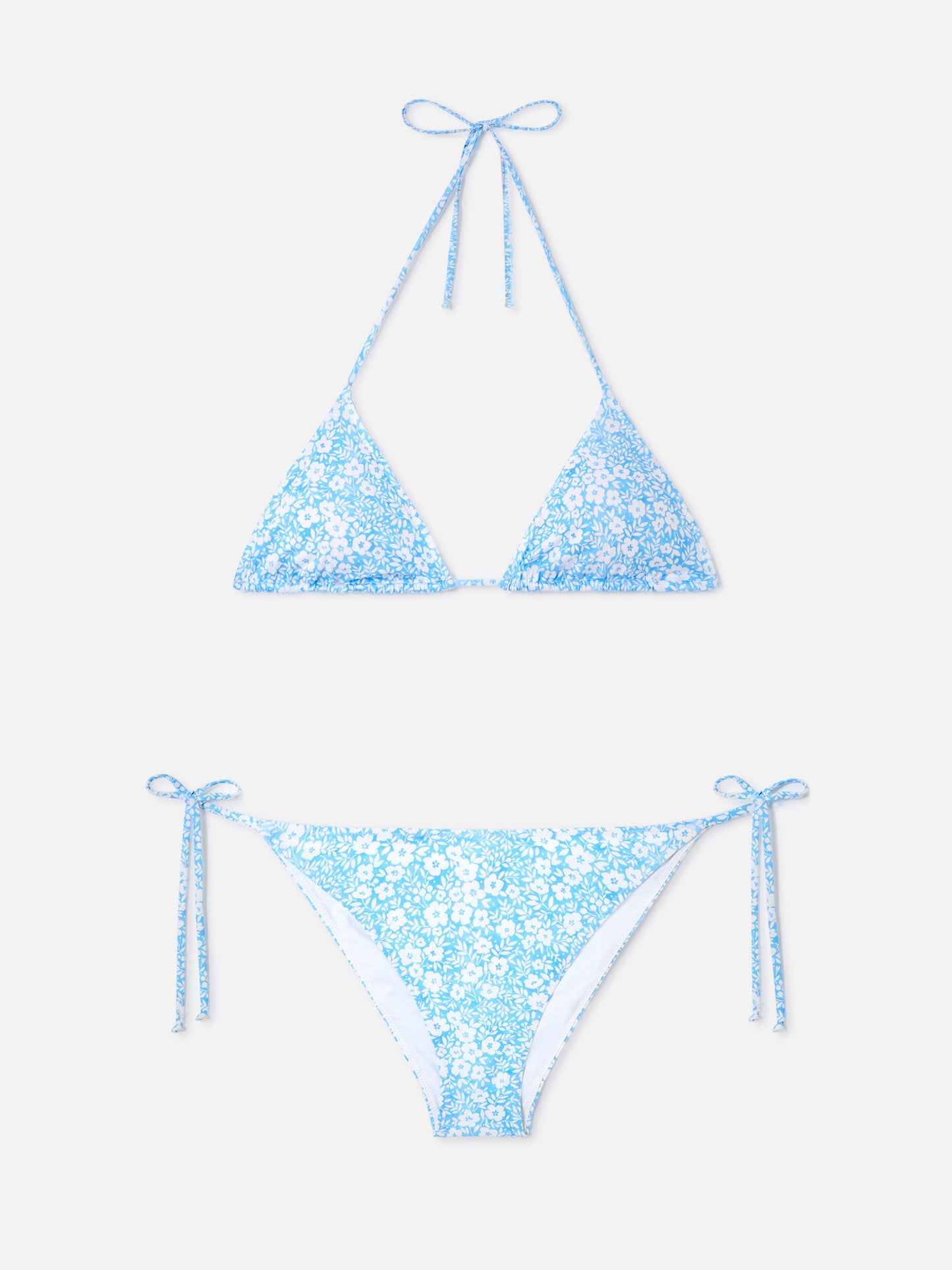 Leah Virgo vintage floral triangle bikini