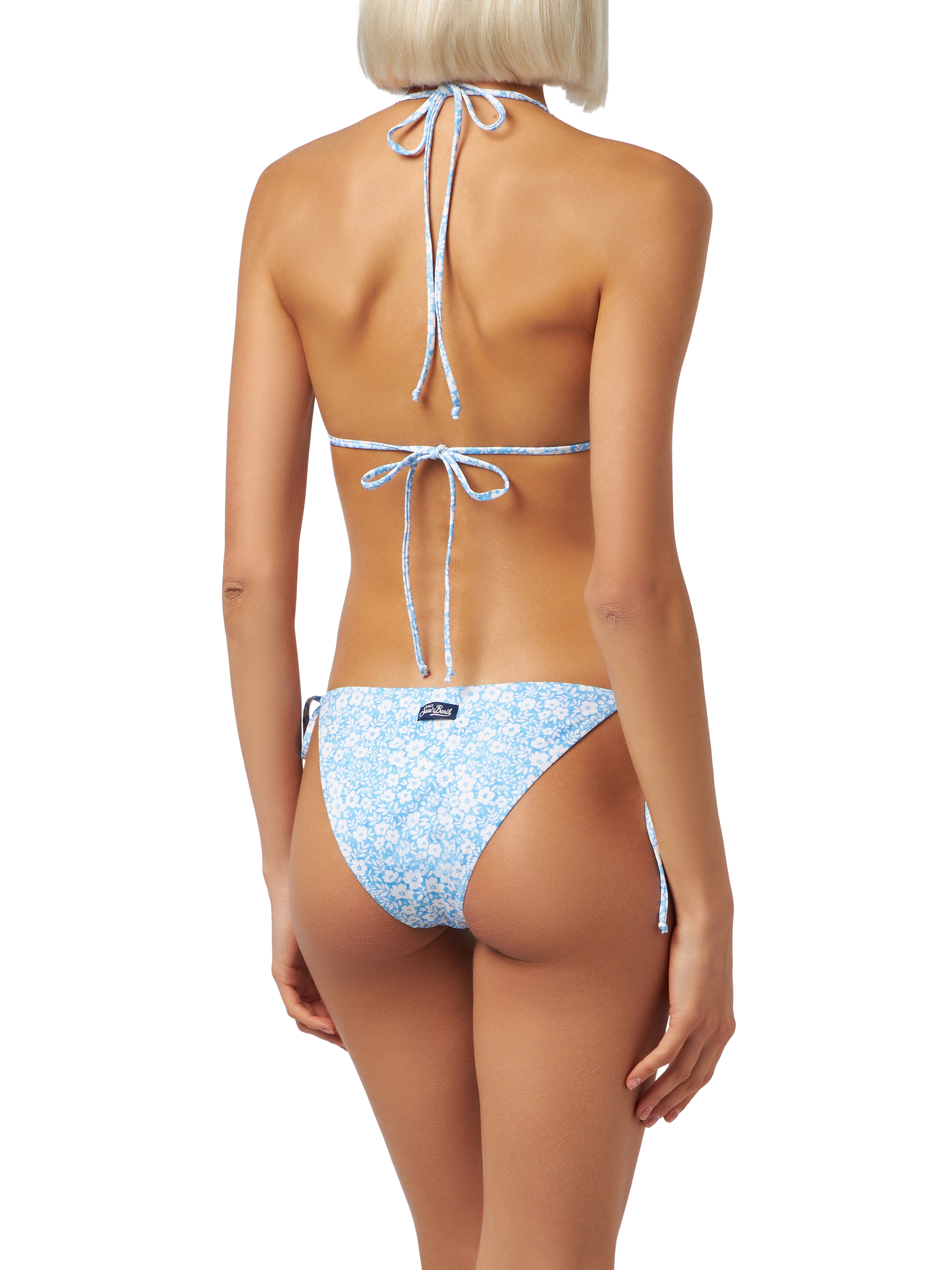Woman vintage flower triangle bikini Leah Virgo - MC2 Saint Barth
