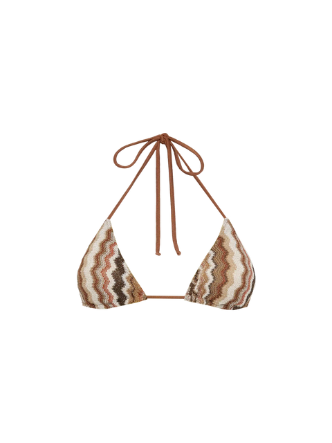 Leah raschel chevron pattern triangle top - MC2 Saint Barth