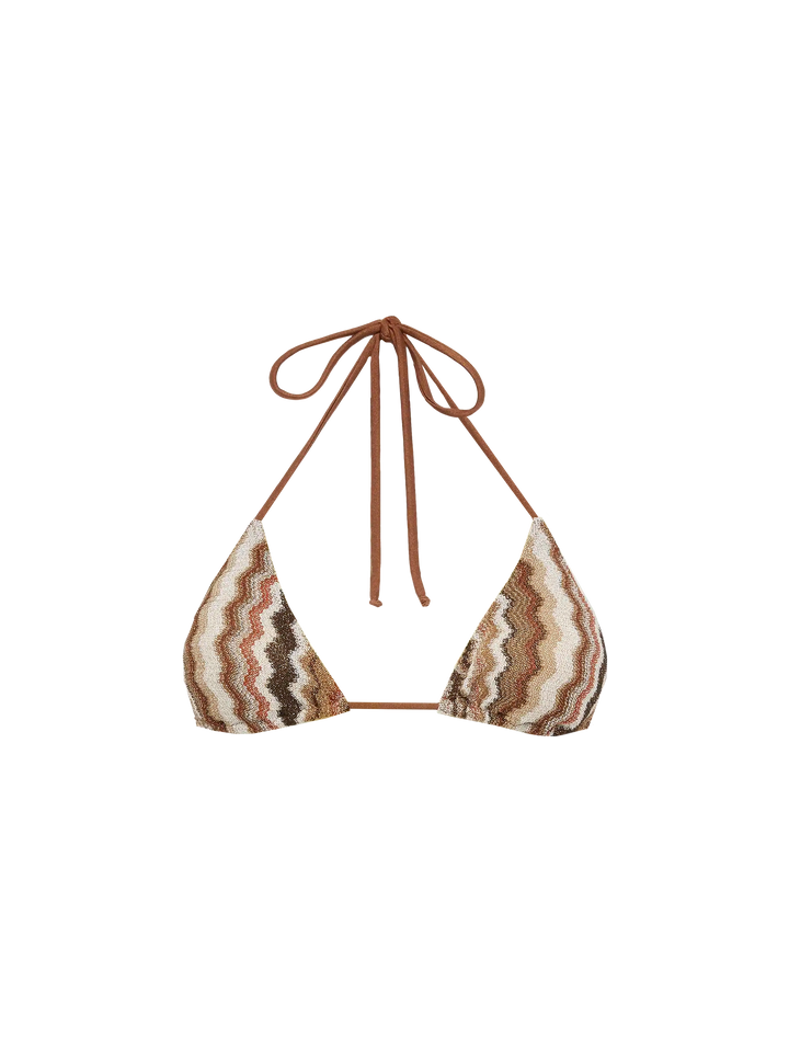 Leah raschel chevron pattern triangle top - MC2 Saint Barth
