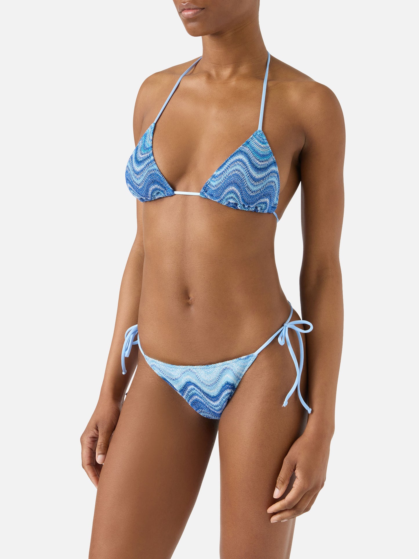 Leah Marielle blue degradé raschel bikini