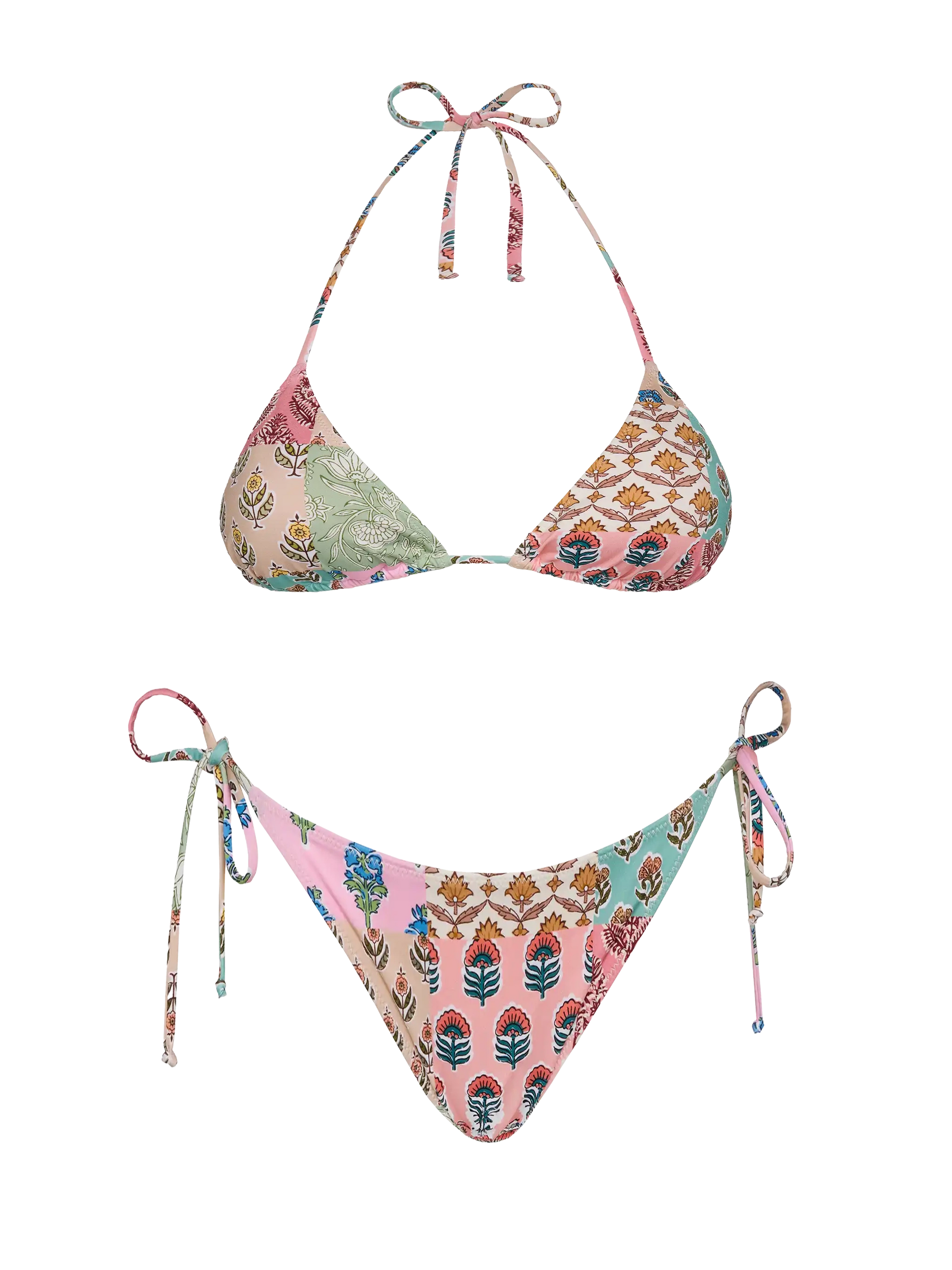 Triangle bikini Leah Virgo with floral print - MC2 Saint Barth