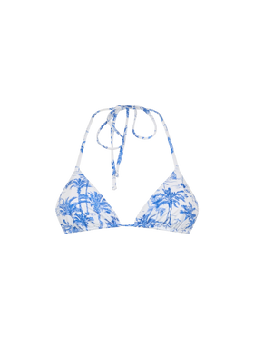 Woman toile de jouy triangle top swimsuit Leah - MC2 Saint Barth