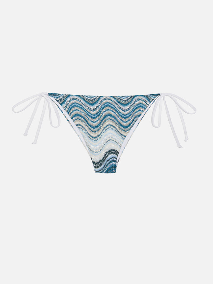 Marielle Raschel Classic Badeslip mit Wellenmuster