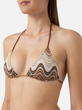 Leah Virgo brown degradé raschel bikini