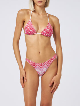 Bikini donna a triangolo in maglia raschel Leah Naomi