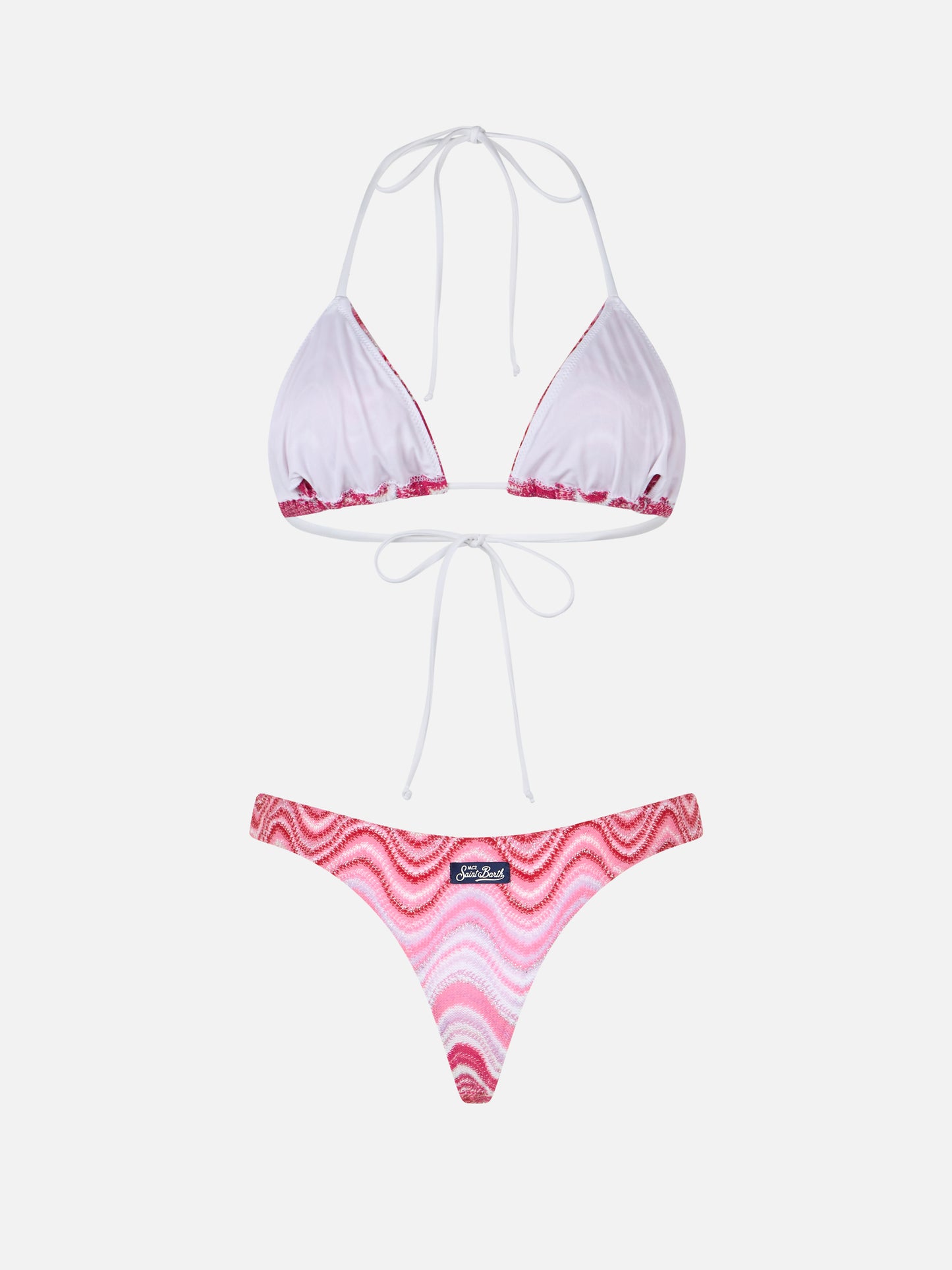 Bikini donna a triangolo in maglia raschel Leah Naomi