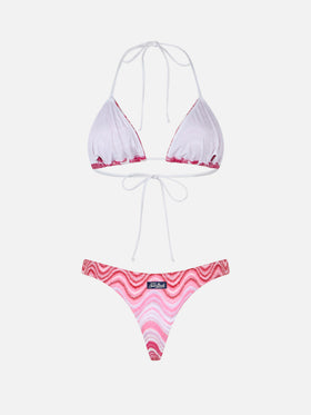 Bikini donna a triangolo in maglia raschel Leah Naomi