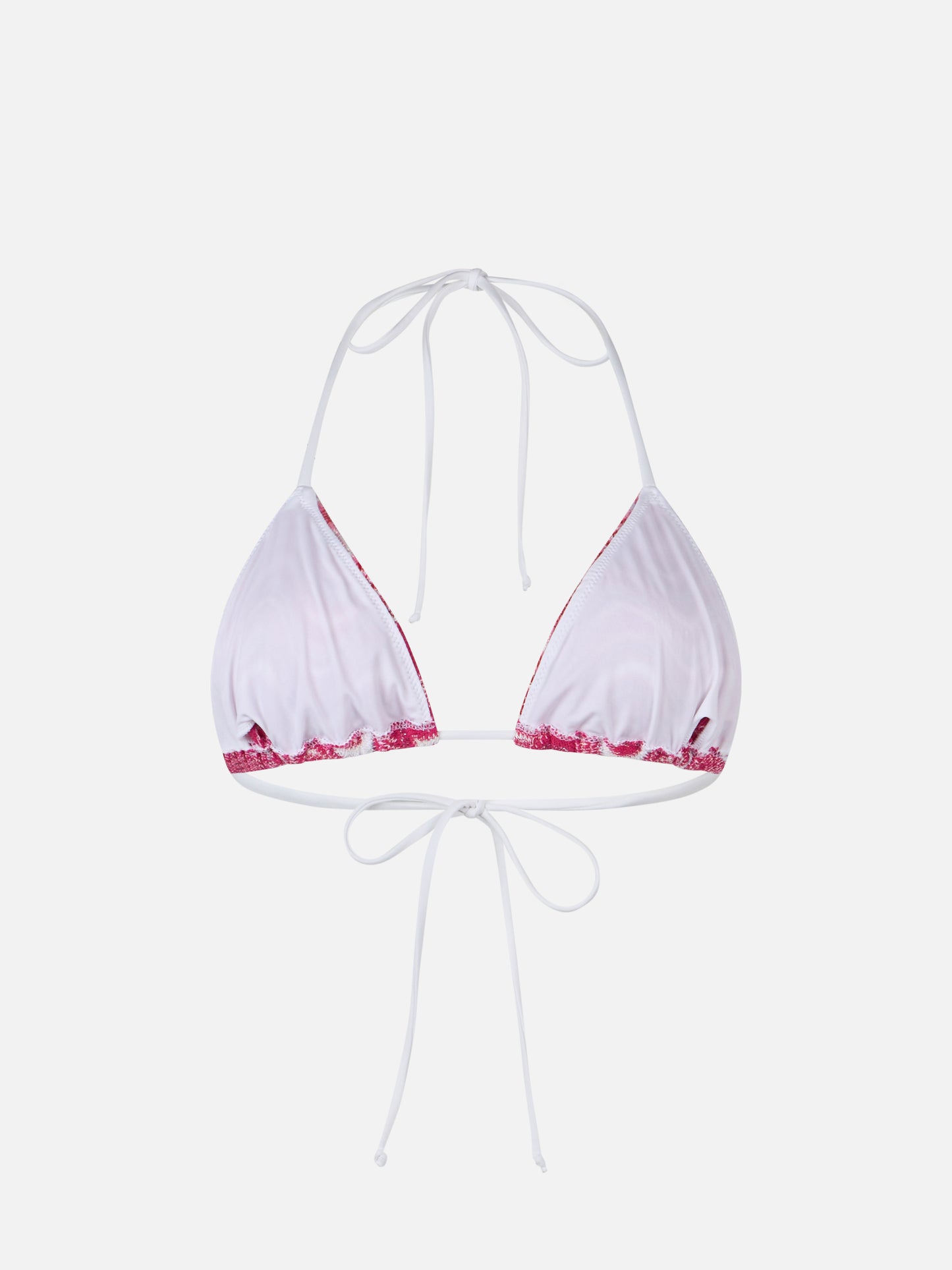 Woman raschel knit triangle top swimsuit Leah - MC2 Saint Barth