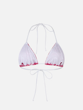 Woman raschel knit triangle top swimsuit Leah - MC2 Saint Barth
