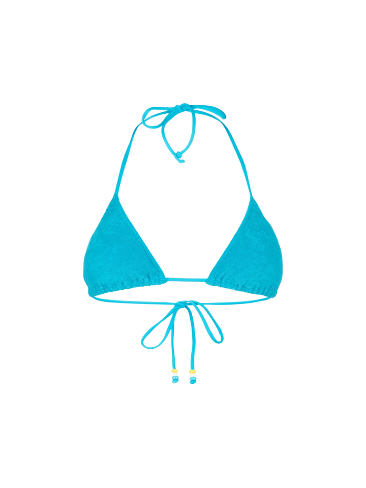 Woman terry triangle top swimsuit with charms - MC2 Saint Barth
