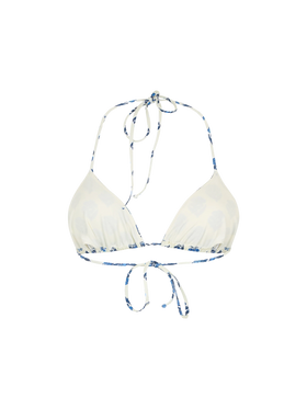 Woman jaipur flower triangle top swimsuit Leah - MC2 Saint Barth