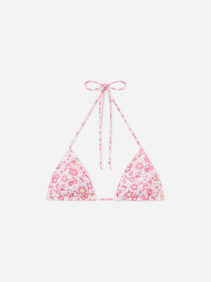 Haut de maillot de bain triangle femme Betsy Leah | MADE WITH LIBERTY FABRIC 