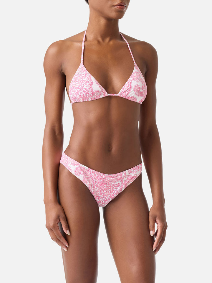 Bikini triangle Leah Lido rose paisley 