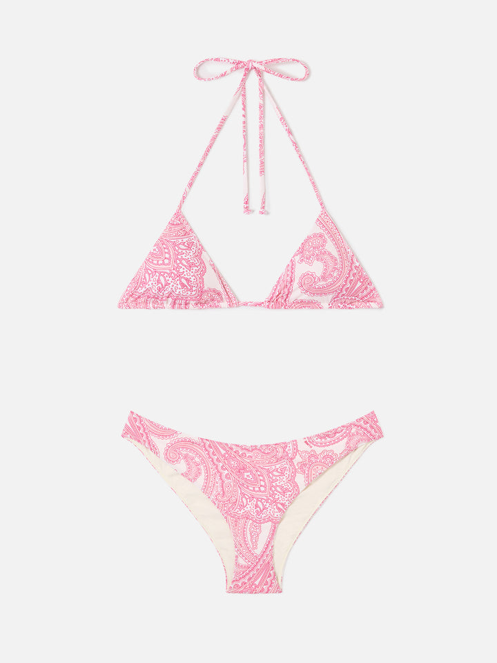 Bikini triangle Leah Lido rose paisley 