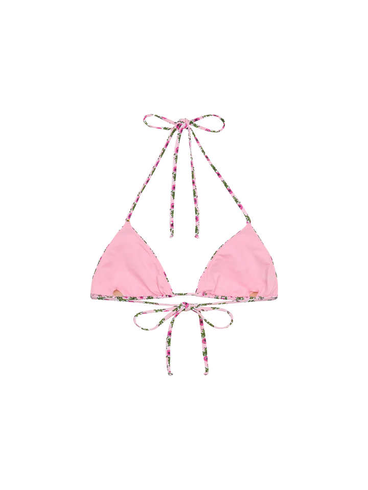 Leah triangle top swimsuit with floral print - MC2 Saint Barth