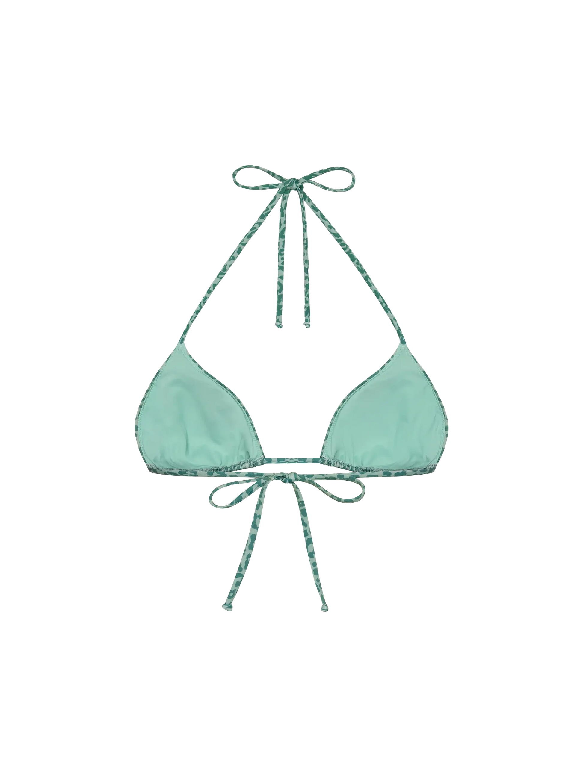 Leah triangle top swimsuit with animalier print - MC2 Saint Barth