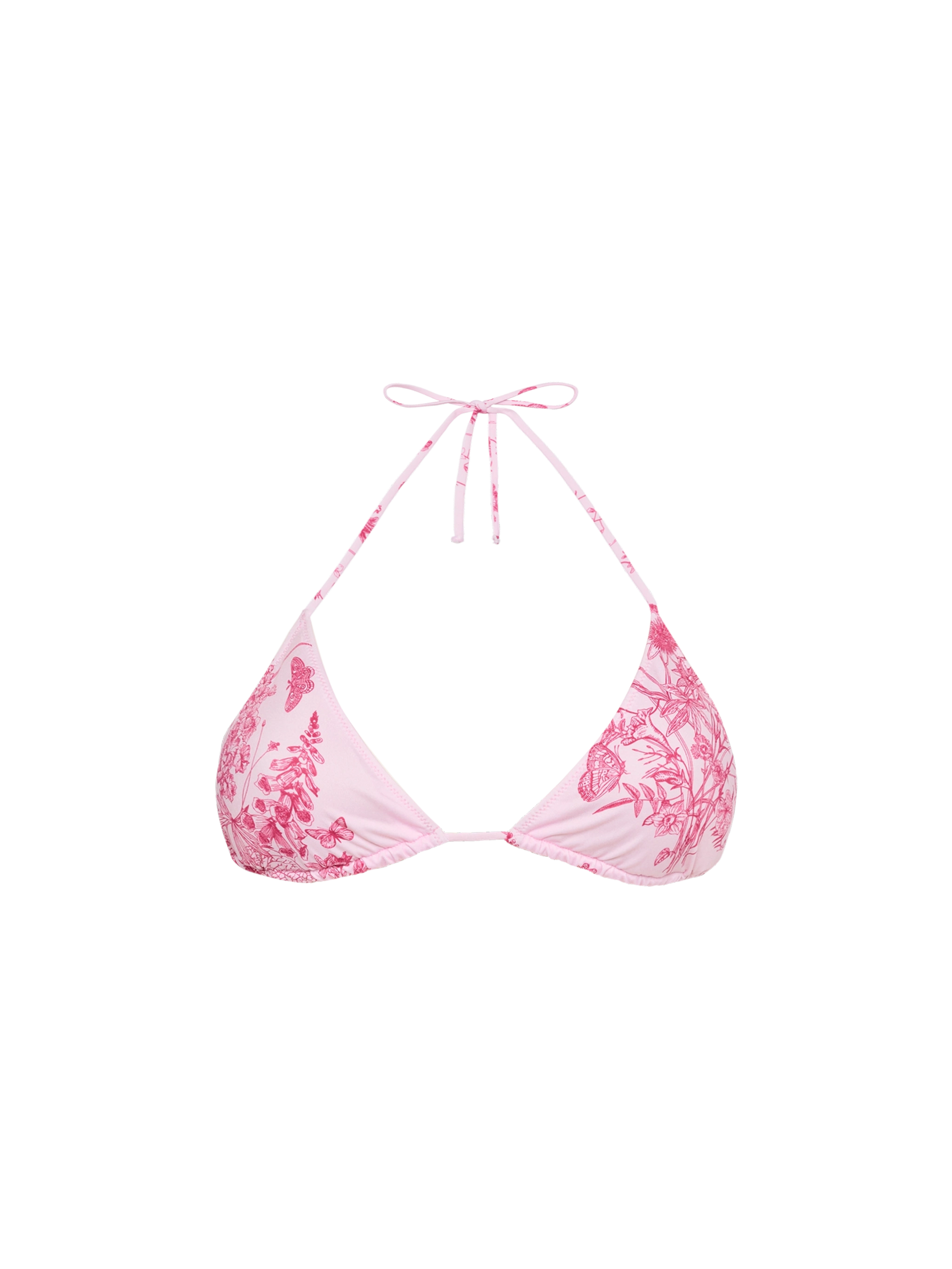 Leah triangle top swimsuit with toile de jouy print - MC2 Saint Barth