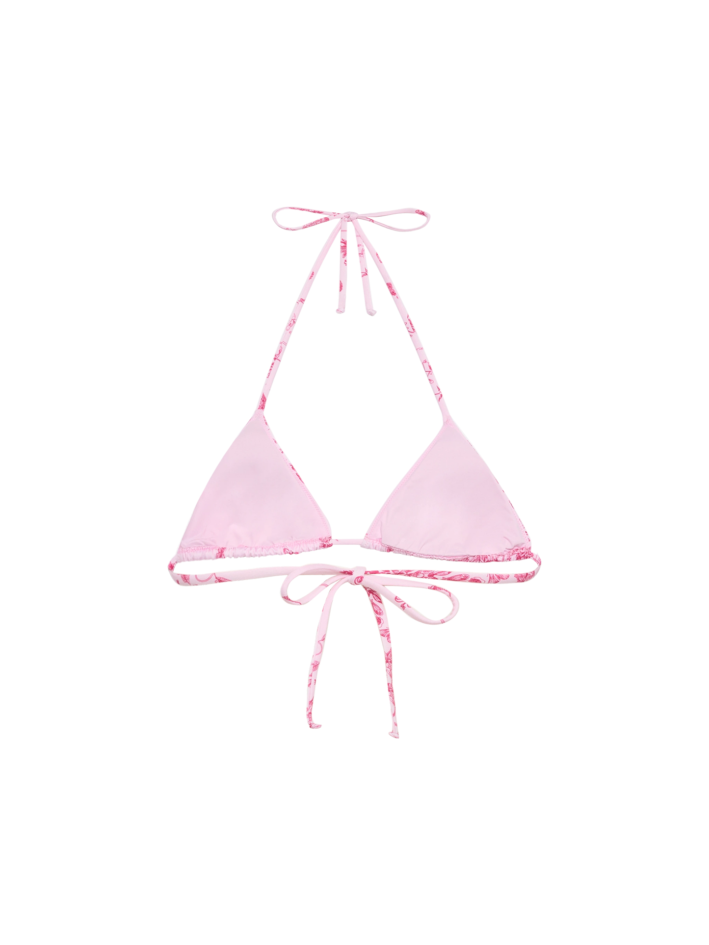 Leah triangle top swimsuit with toile de jouy print - MC2 Saint Barth