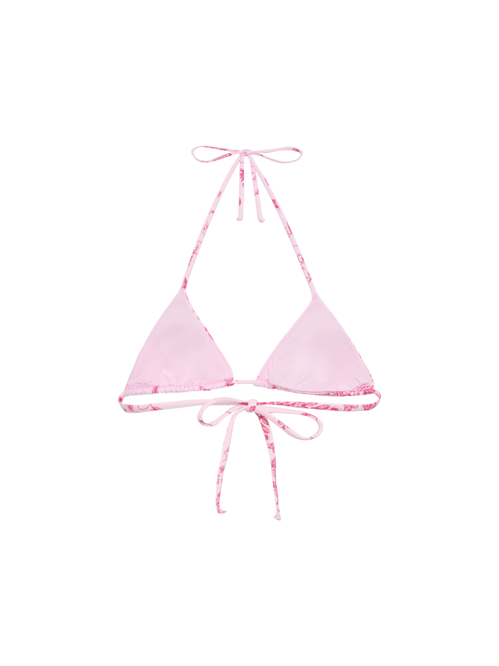 Leah triangle top swimsuit with toile de jouy print - MC2 Saint Barth