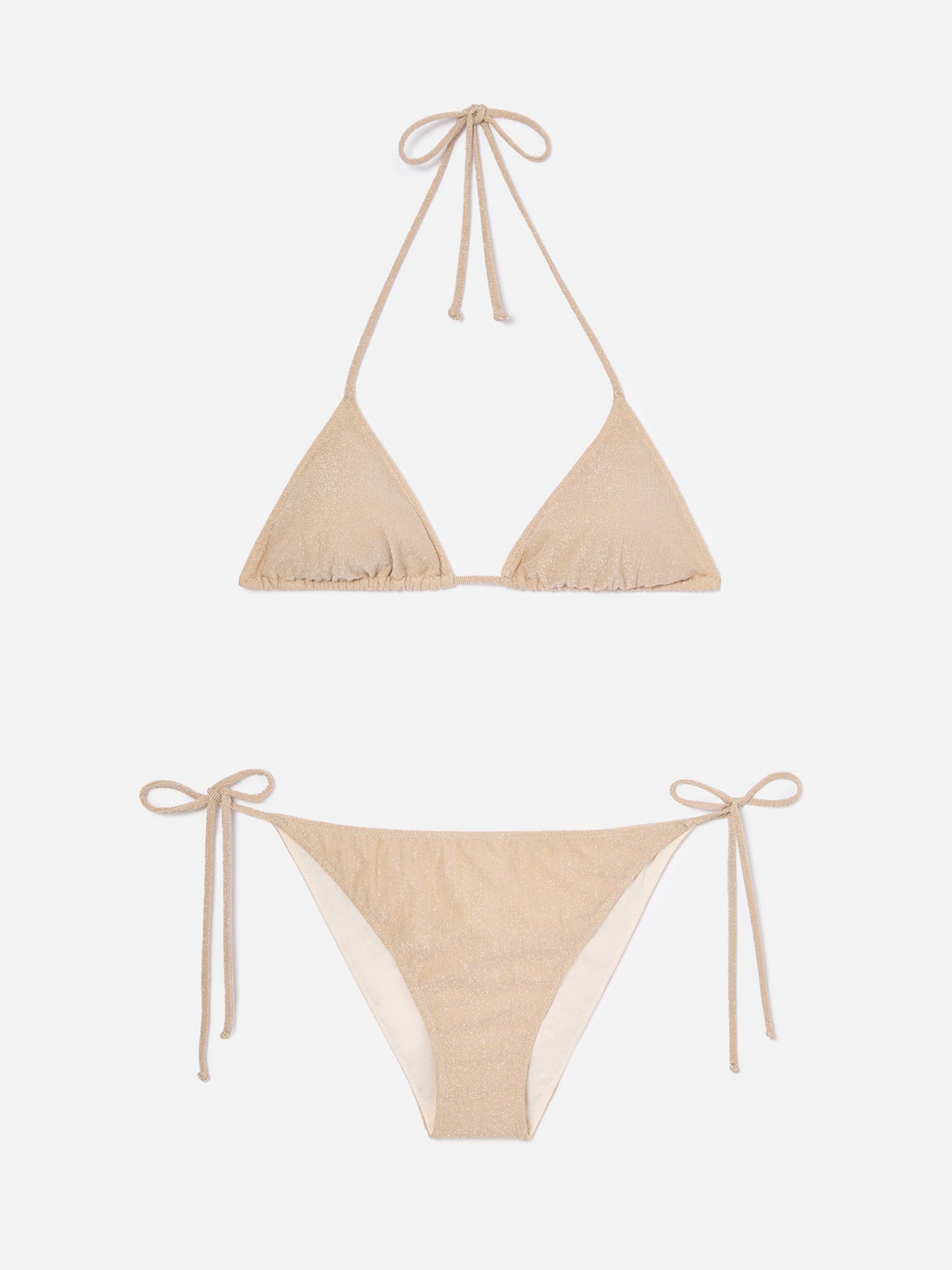 Bikini Leah Teen in maglina lurex oro