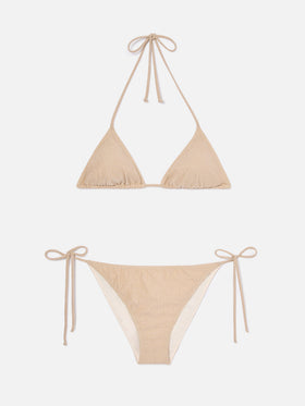 Bikini Leah Teen in maglina lurex oro
