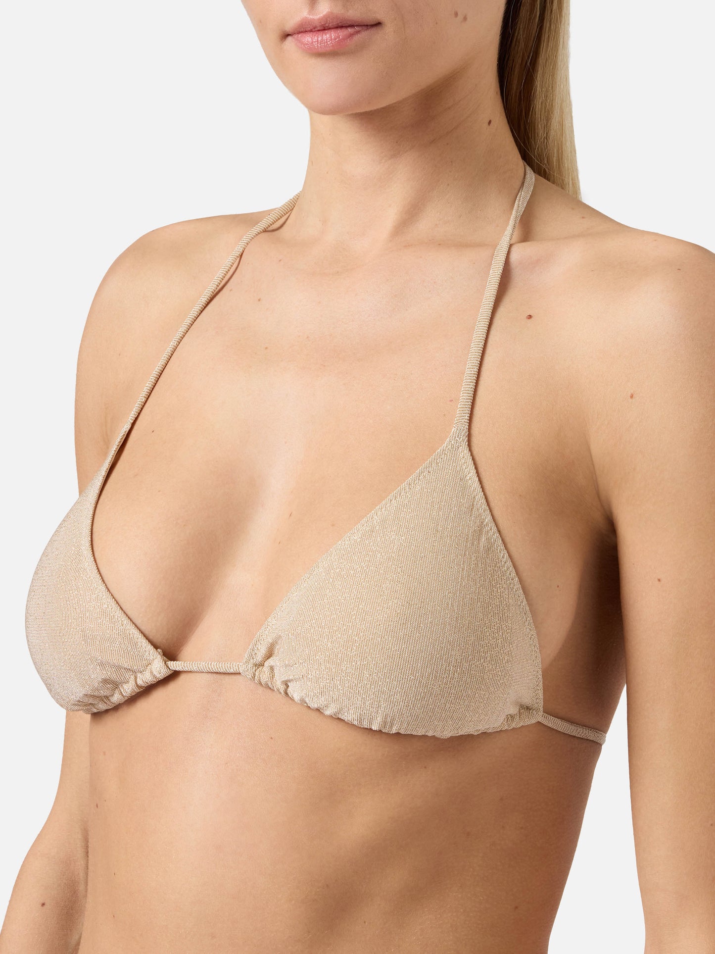 Bikini Leah Teen in maglina lurex oro