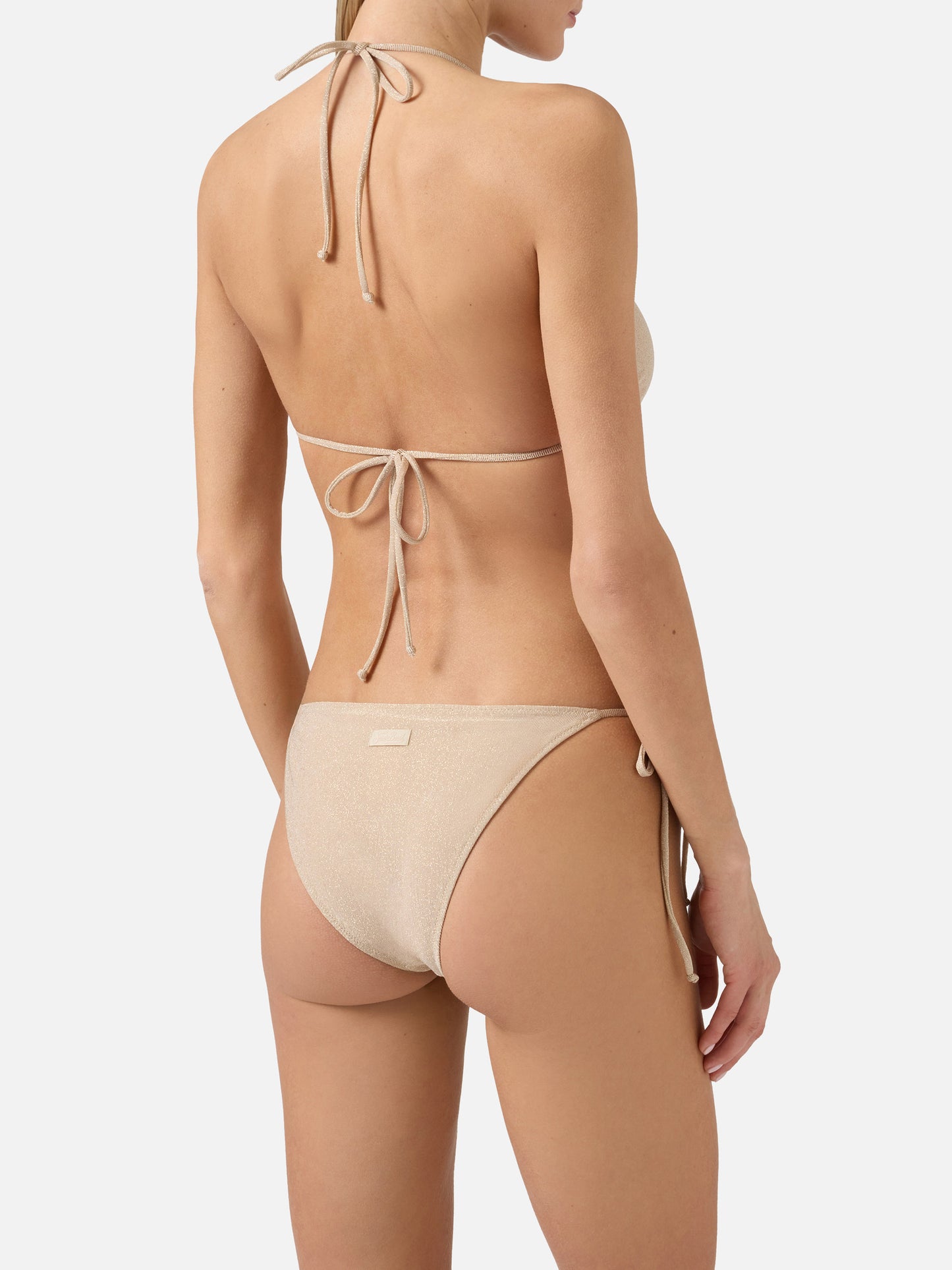 Bikini Leah Teen in maglina lurex oro