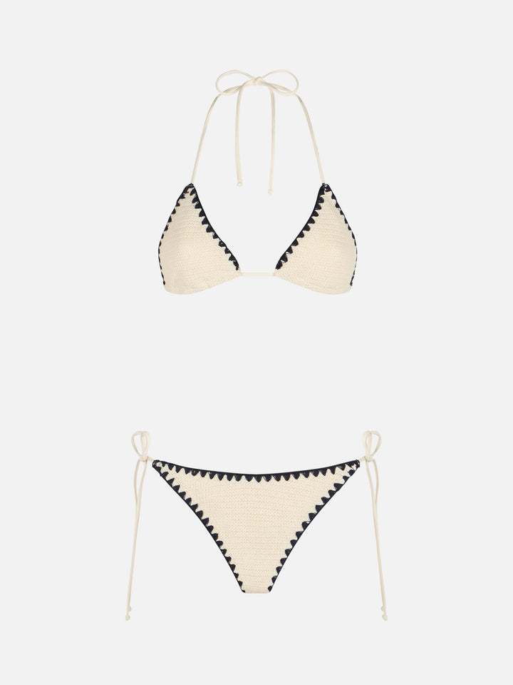 Bikini triangle en crochet pour femme Leah Marielle 