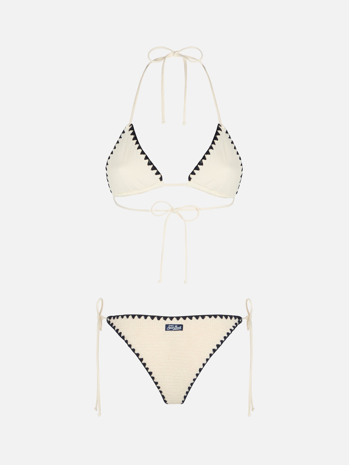 Bikini triangular de crochet para mujer Leah Marielle 