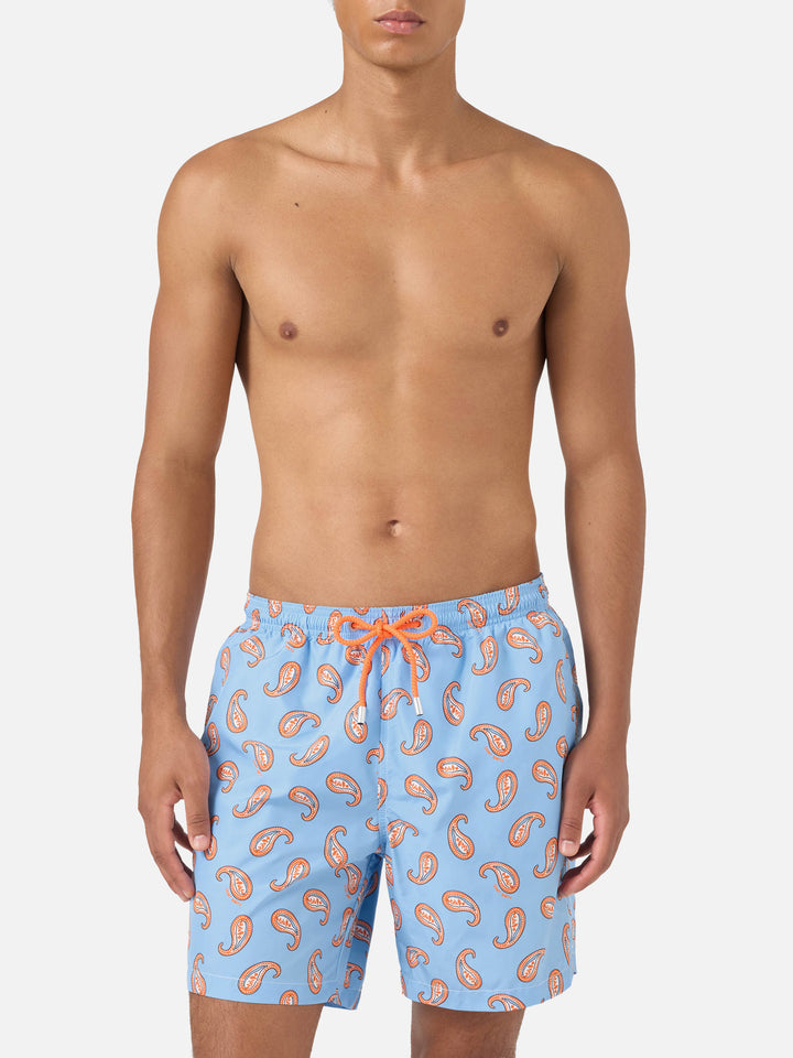 Short de bain Lighting à imprimé paisley 