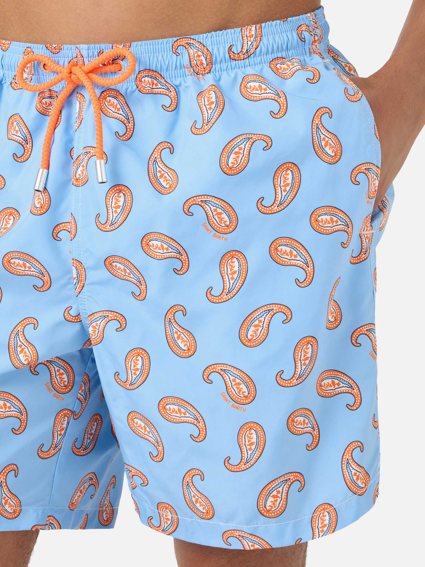Short de bain Lighting à imprimé paisley 