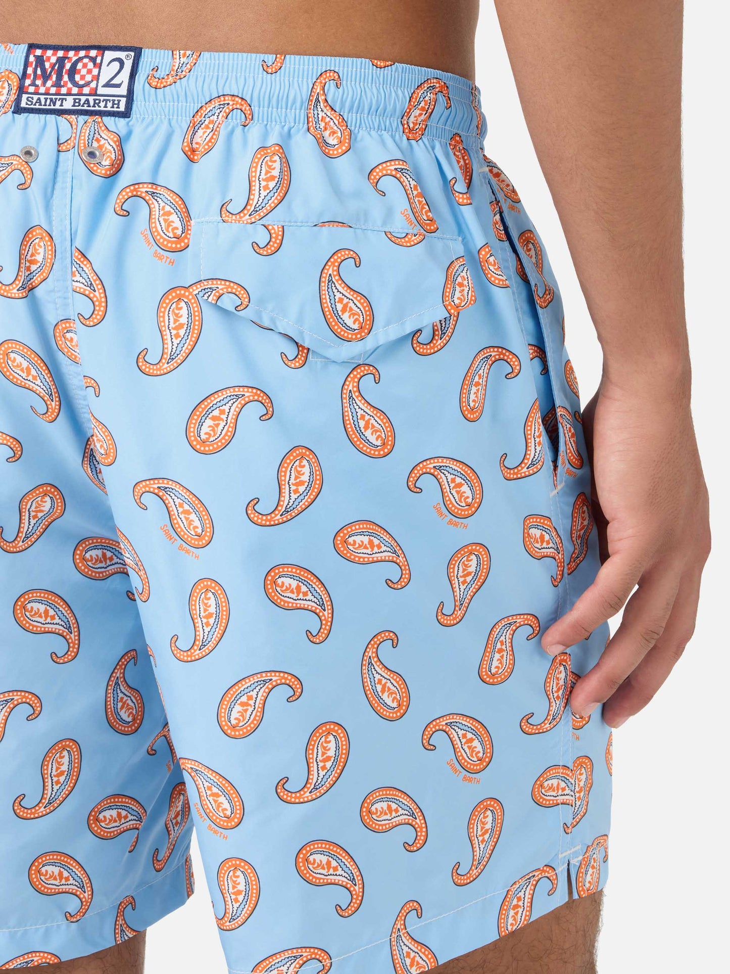 Short de bain Lighting à imprimé paisley 