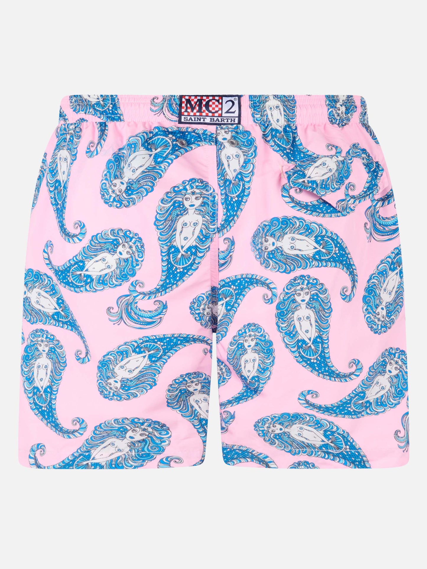 Costume da bagno da uomo in tessuto leggero Lighting con stampa paisley