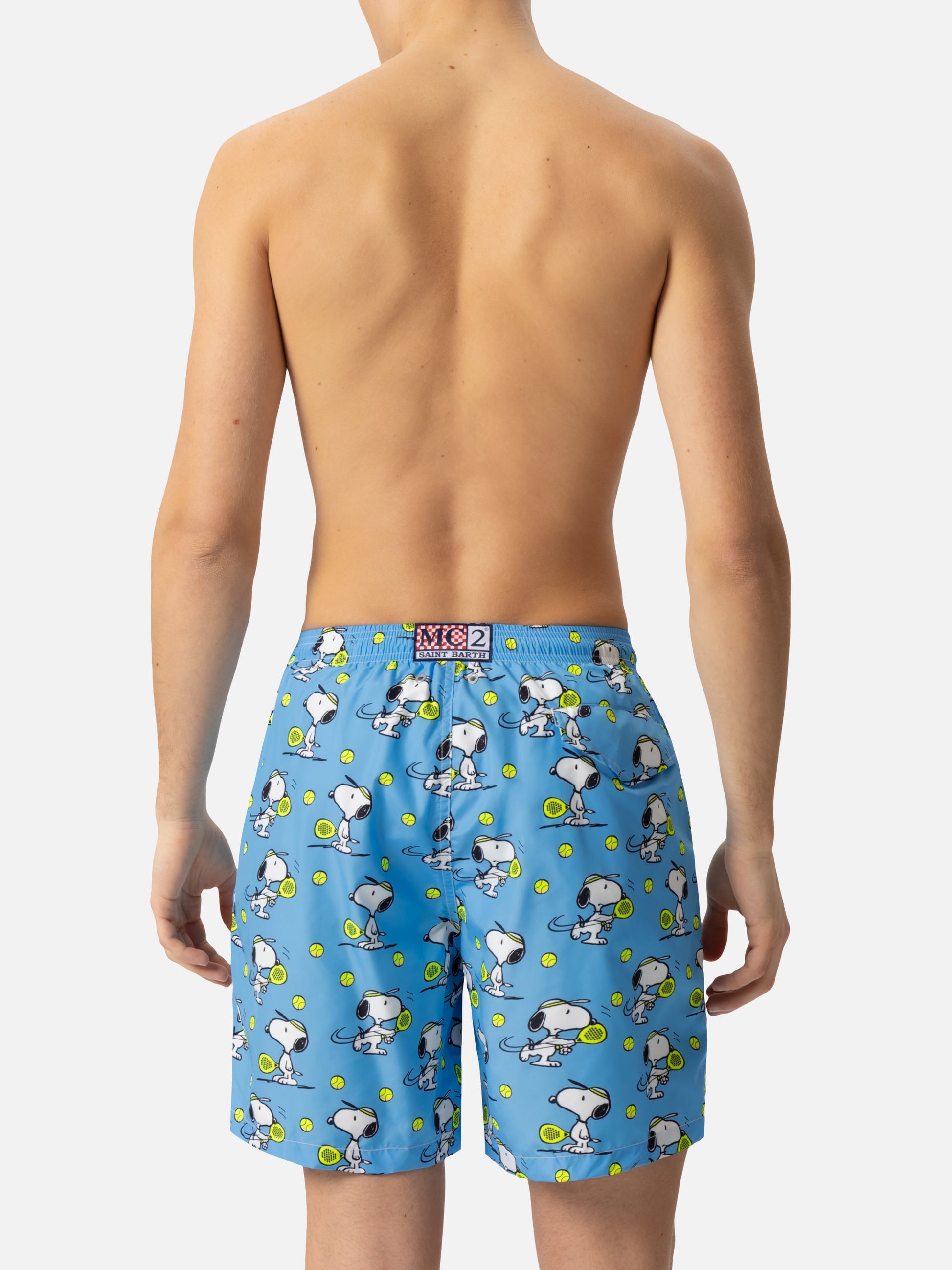Lightweight fabric swim-shorts Lighting with Snoopy print|SNOOPY PEANUTS® SPECIAL EDITION - MC2 Saint Barth