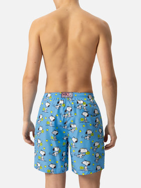 Lightweight fabric swim-shorts Lighting with Snoopy print|SNOOPY PEANUTS® SPECIAL EDITION - MC2 Saint Barth