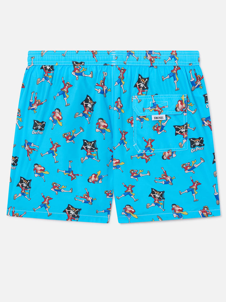 Lighting swim shorts with One Piece all-over print | Special Edition