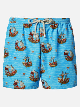 Lightweight fabric swim shorts Lighting with One Piece print | ONE PIECE® SPECIAL EDITION