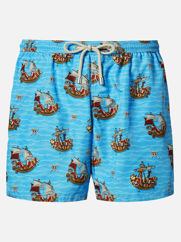 Lightweight fabric swim shorts Lighting with One Piece print | ONE PIECE® SPECIAL EDITION