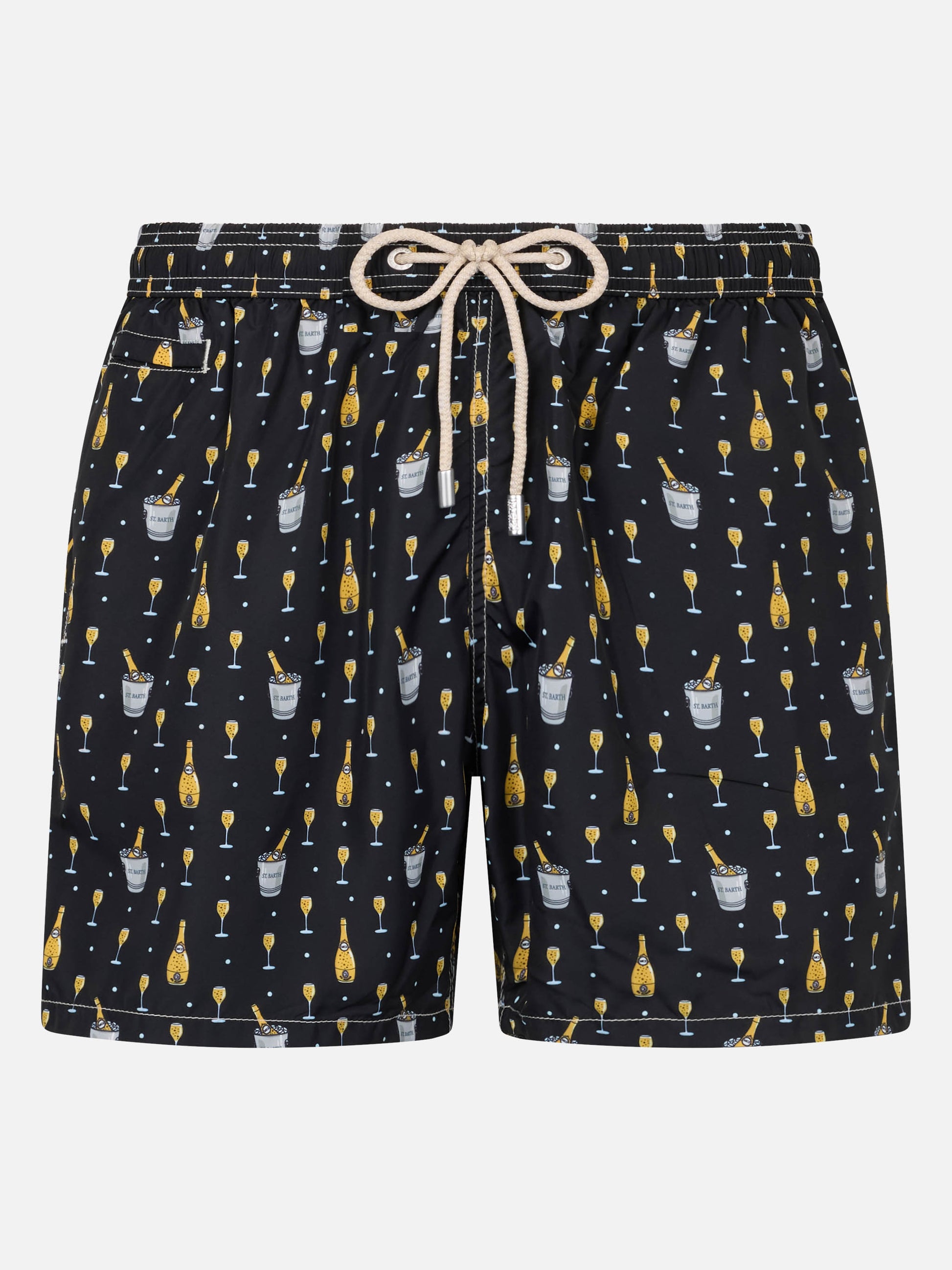 Man lightweight fabric swim-shorts Lighting Micro Fantasy with bollicine print - MC2 Saint Barth
