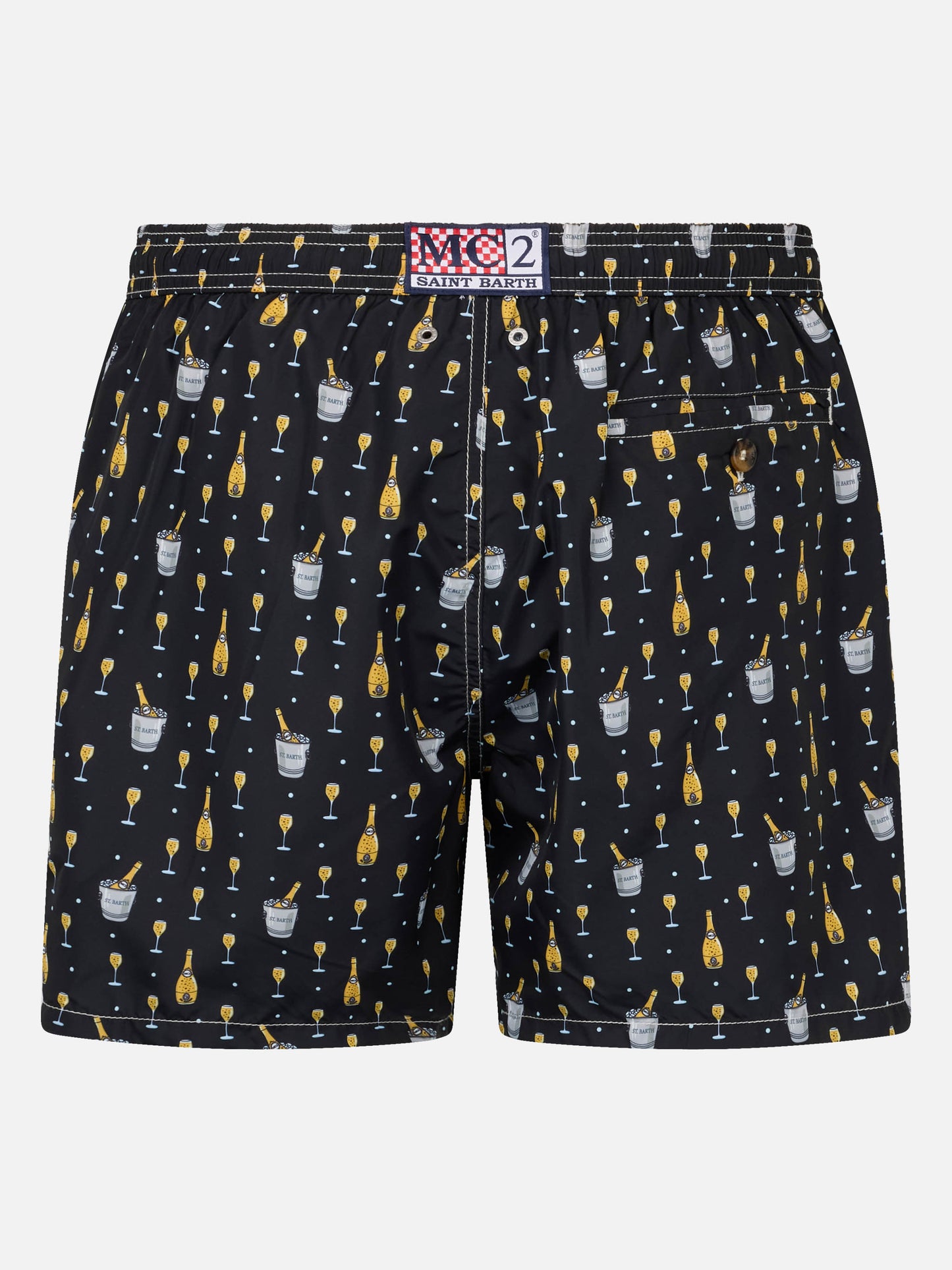 Man lightweight fabric swim-shorts Lighting Micro Fantasy with bollicine print - MC2 Saint Barth