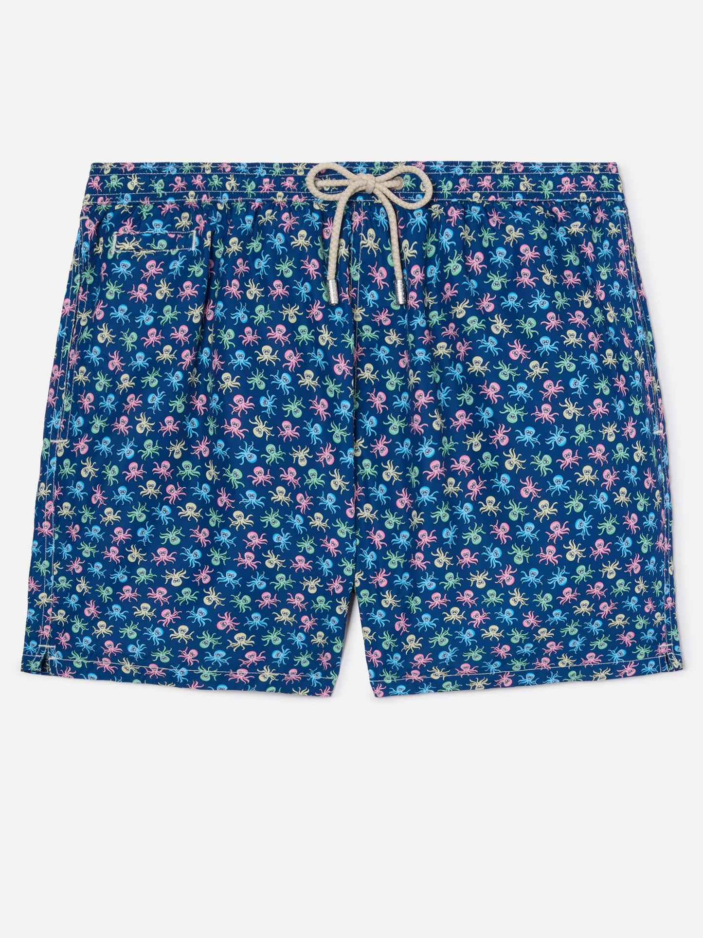 Bañador corto Micro Lighting Navy con estampado integral de pulpos 
