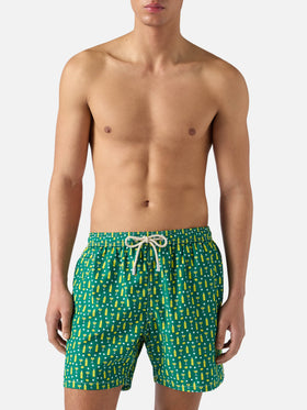 Green Lighting Micro swim shorts with cedrata and cocktail print | Special Edition