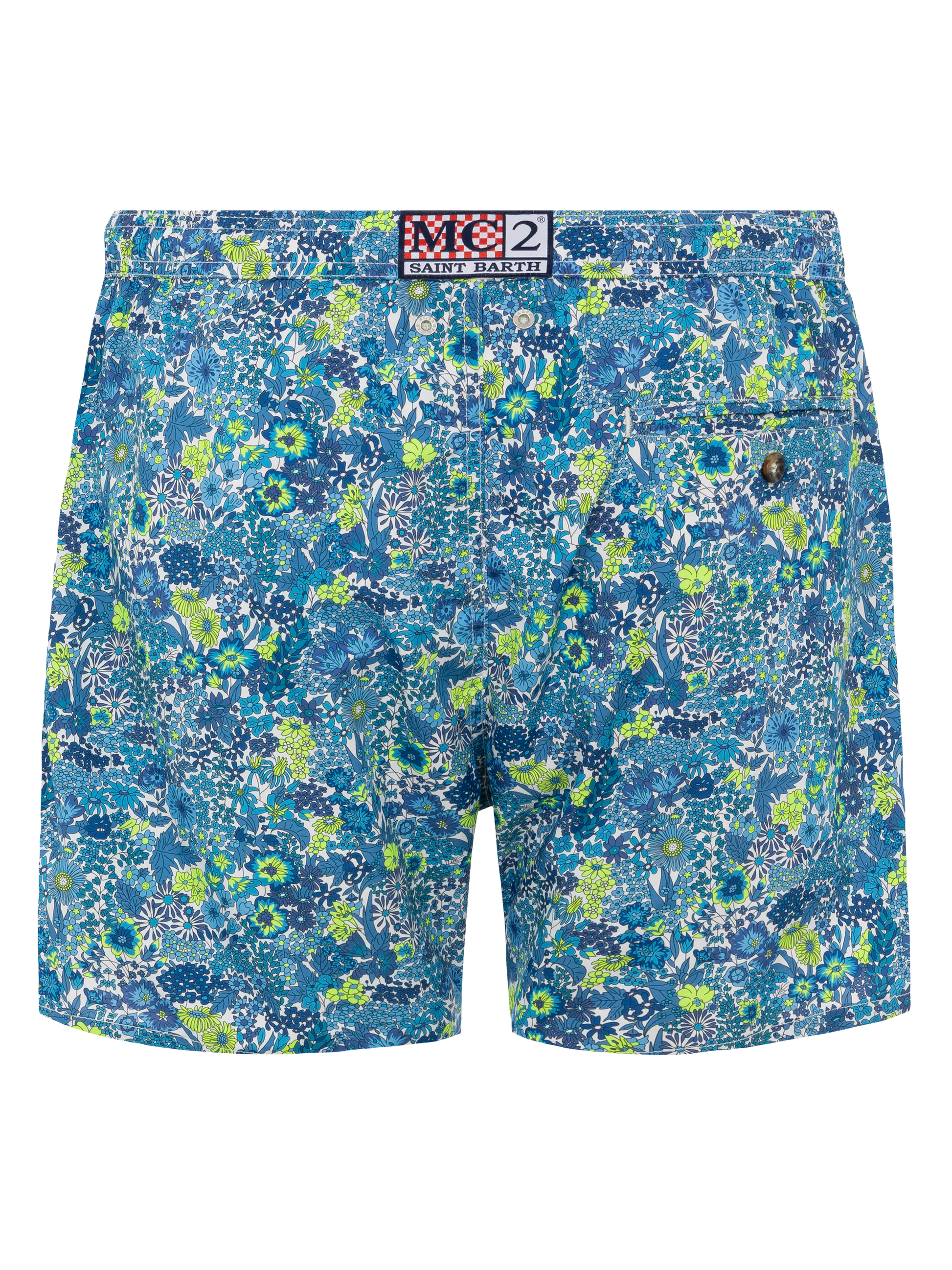 Lightweight fabric swim shorts Lighting with Margaret Annie print | MADE WITH LIBERTY FABRIC - MC2 Saint Barth