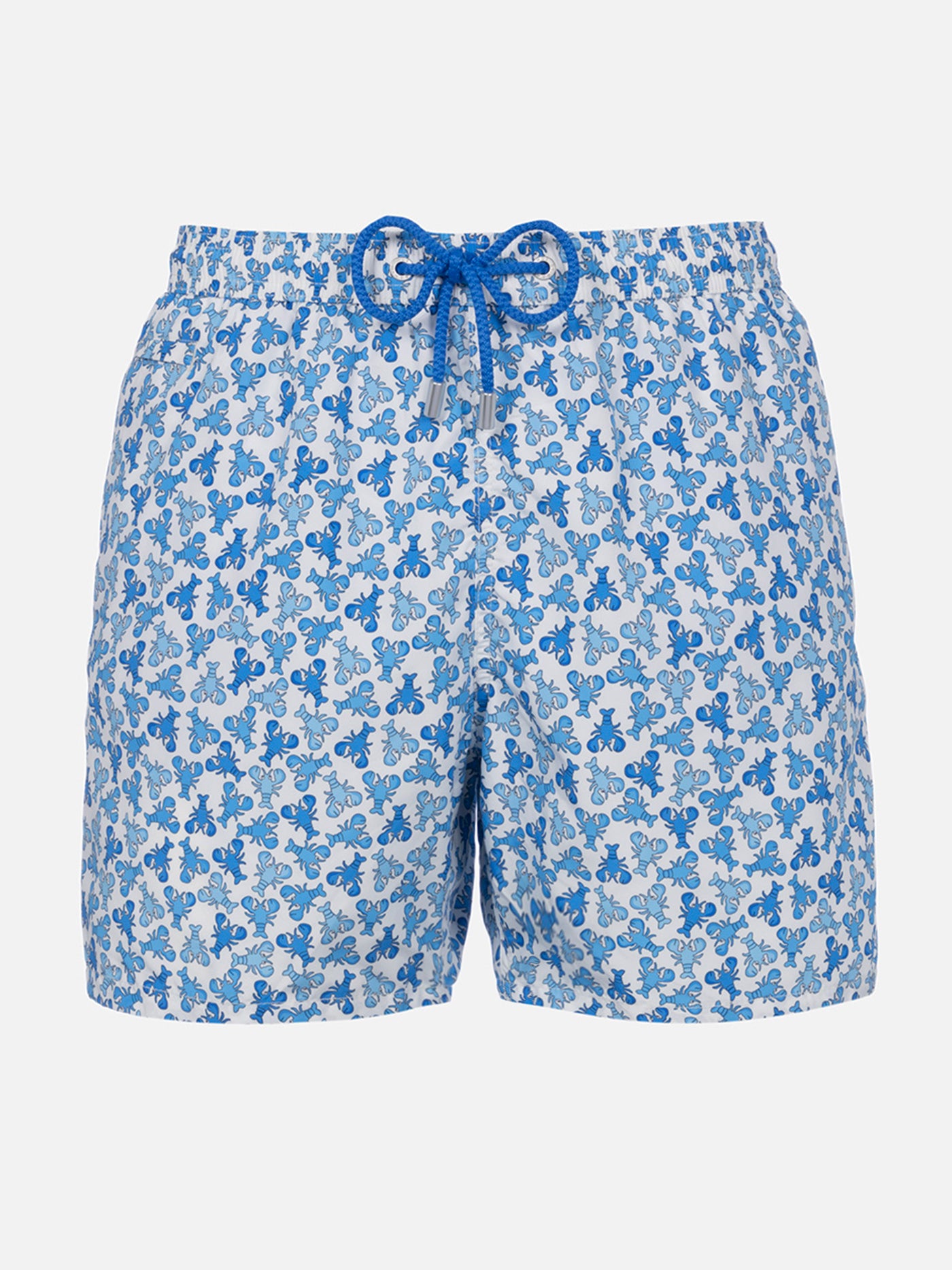 Man lightweight fabric swim-shorts Lighting Micro Fantasy with loabster print - MC2 Saint Barth