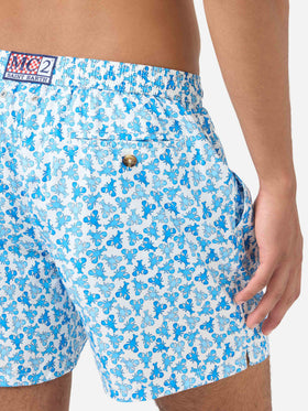 Lighting Micro Fantasy white lobster print swim shorts