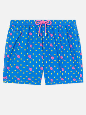Herren-Badeshorts aus leichtem Stoff Lighting Micro Fantasy mit Padel-Aufdruck