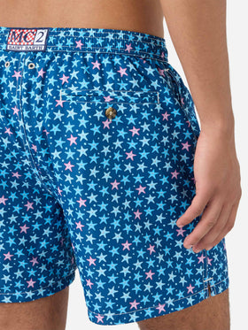 Short de bain Lighting Micro Fantasy à imprimé étoile de mer bleu 