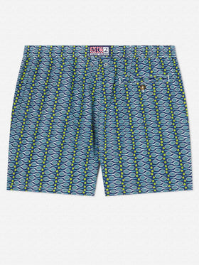 Lighting Micro Fantasy swim shorts with tennis print